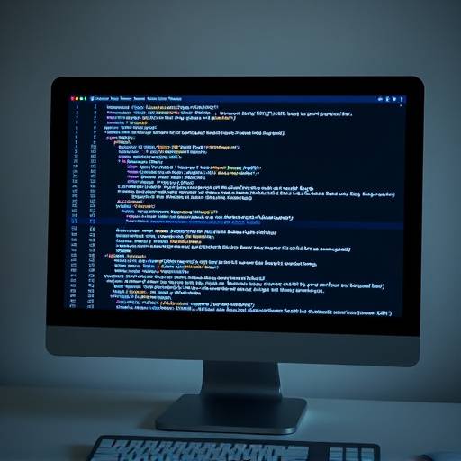 Ic√¥ne repr√©sentant le d√©veloppement web : un √©cran d'ordinateur avec des balises HTML.