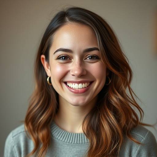 Portrait de Chlo√© Martin, instructrice en langues √©trang√®res avec un sourire chaleureux.